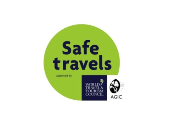 Selo SAFE TRAVELS by WTTC